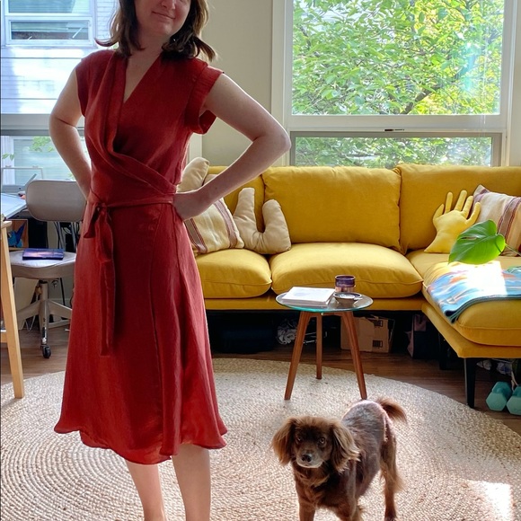 Alter Francis Dress in Brick XS - Picture 7 of 7